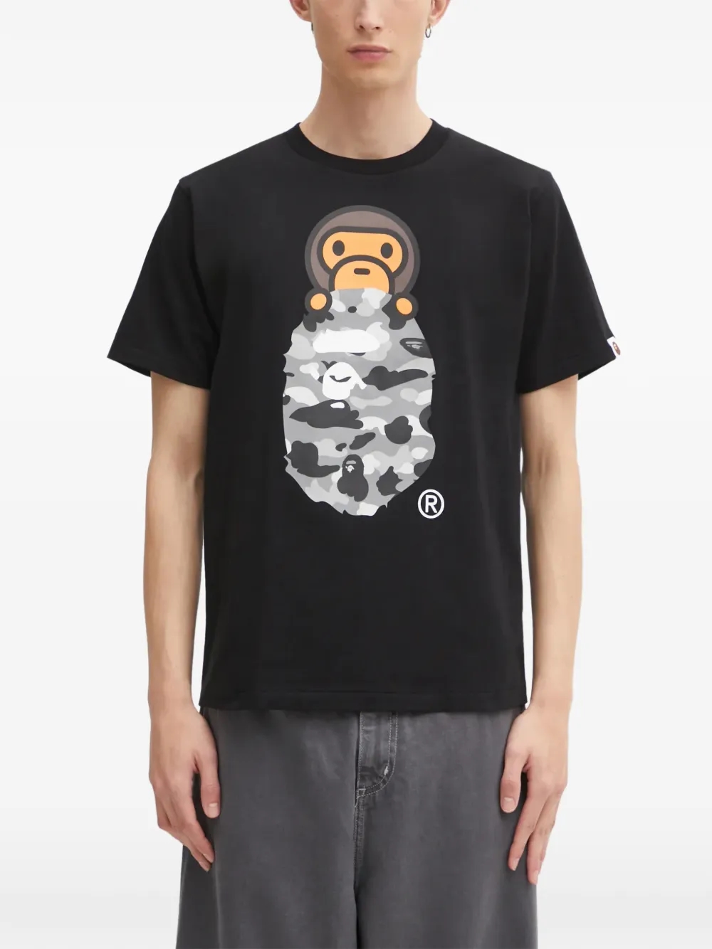 A BATHING APE® 1st Camo Milo On Ape Head graphic-print T-shirt